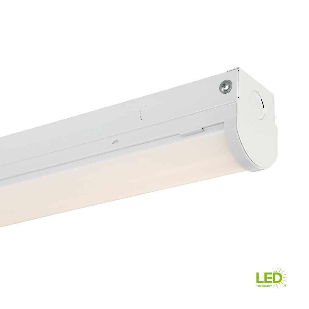 8 ft. 600-Watt Equivalent White Integrated LED MV 8,000-Lumen Linear Strip Light - Super Arbor