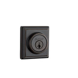 910 Signature Series Contemporary Satin Nickel Single Cylinder Deadbolt with Home Connect Technology - Super Arbor