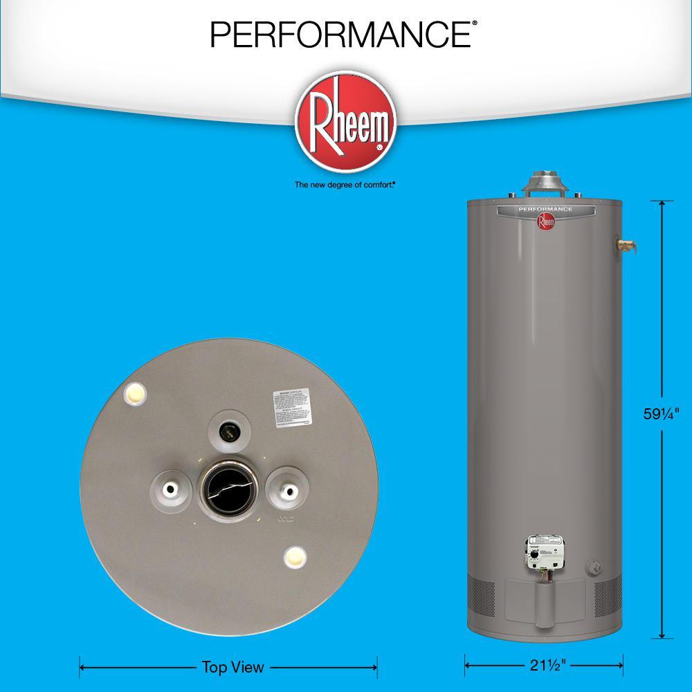 Performance 50 Gal. Tall 6 Year 40,000 BTU Natural Gas Tank Water Heater - Super Arbor