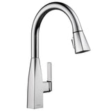 Xander Single-Handle Pull-Down Sprayer Kitchen Faucet in Stainless - Super Arbor