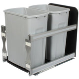 Knape & Vogt 35-Quart Plastic Pull Out Trash Can