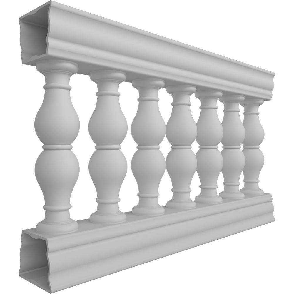 Ekena Millwork Fiberthane Avalon Balustrade 48 in. L x 32 in. H Fiberglass Railing Kit