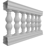 Ekena Millwork Fiberthane Avalon Balustrade 48 in. L x 32 in. H Fiberglass Railing Kit