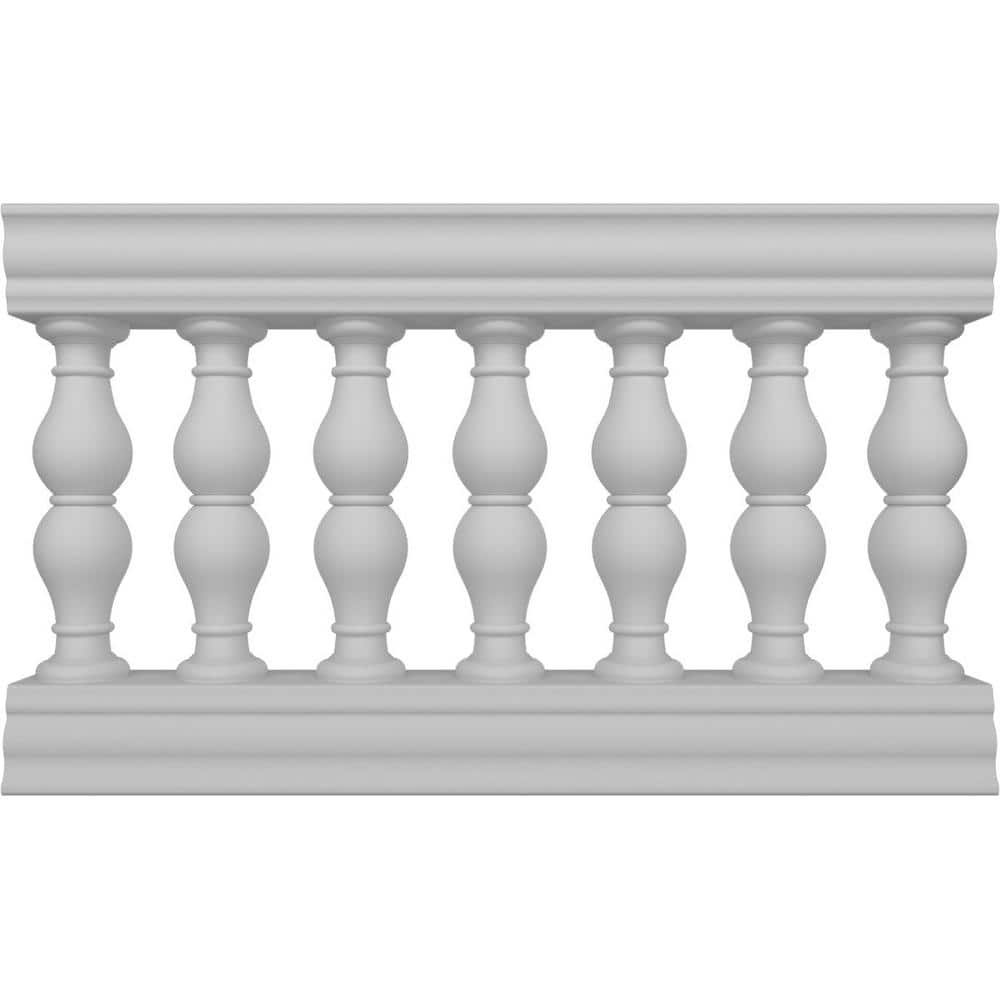 Ekena Millwork Fiberthane Avalon Balustrade 48 in. L x 32 in. H Fiberglass Railing Kit