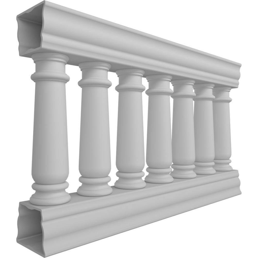 Ekena Millwork Fiberthane Wellington Balustrade 48 in. L x 32 in. H Fiberglass Railing Kit