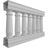Ekena Millwork Fiberthane Wellington Balustrade 48 in. L x 32 in. H Fiberglass Railing Kit