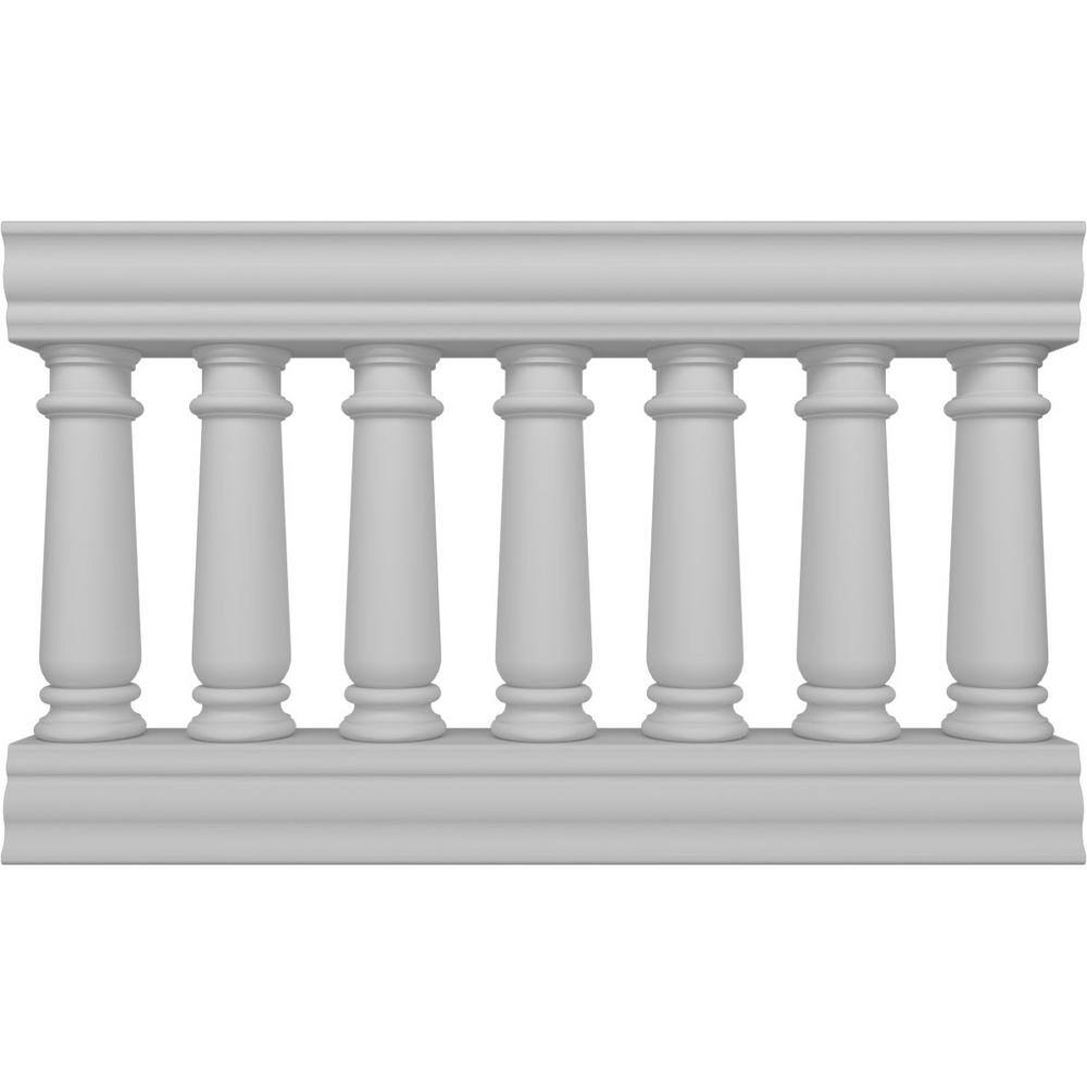 Ekena Millwork Fiberthane Wellington Balustrade 48 in. L x 32 in. H Fiberglass Railing Kit
