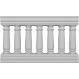 Ekena Millwork Fiberthane Wellington Balustrade 48 in. L x 32 in. H Fiberglass Railing Kit