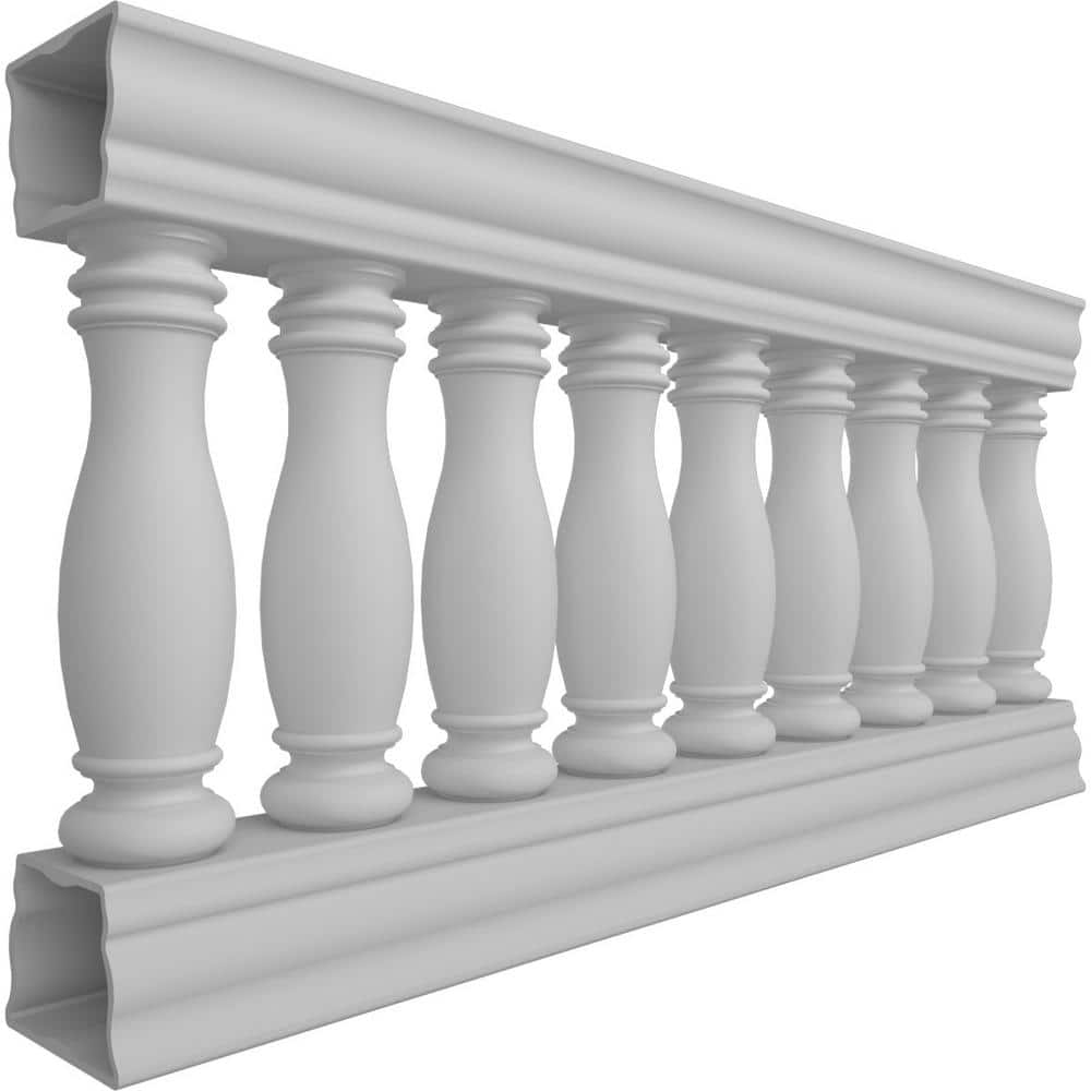 Ekena Millwork Fiberthane Embassy Balustrade 60 in. L x 32 in. H Fiberglass Railing Kit
