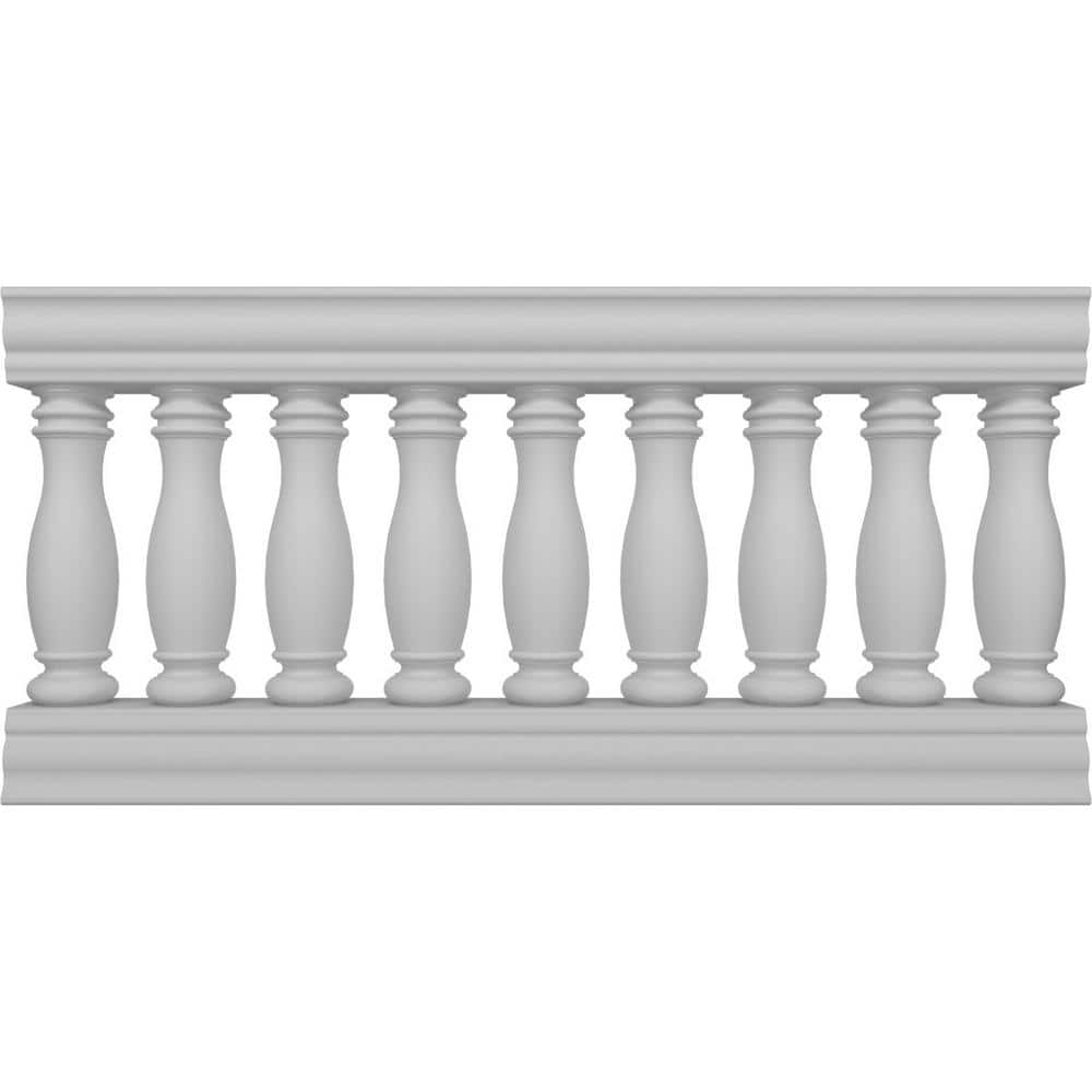 Ekena Millwork Fiberthane Embassy Balustrade 60 in. L x 32 in. H Fiberglass Railing Kit