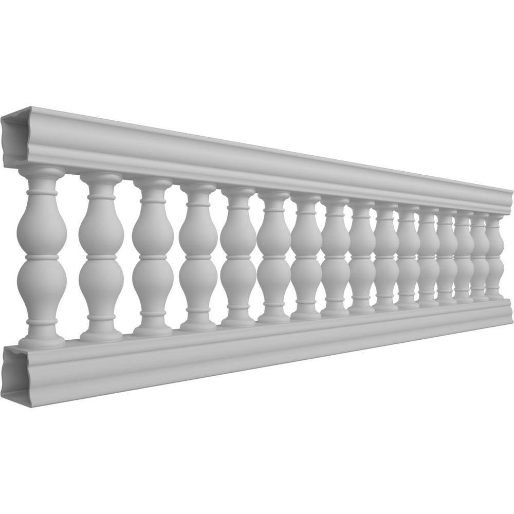 Ekena Millwork Fiberthane Avalon Balustrade 108 in. L x 32 in. H Fiberglass Railing Kit