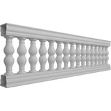 Ekena Millwork Fiberthane Avalon Balustrade 108 in. L x 32 in. H Fiberglass Railing Kit