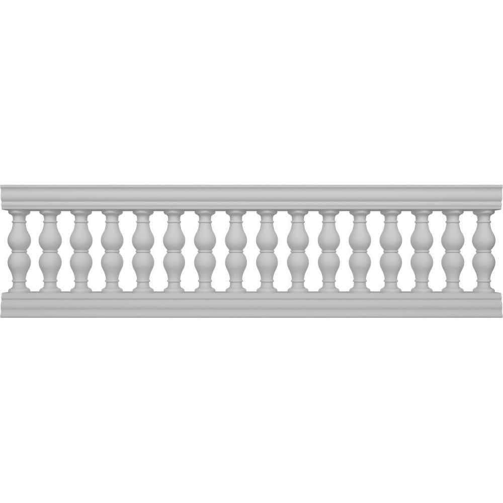Ekena Millwork Fiberthane Avalon Balustrade 108 in. L x 32 in. H Fiberglass Railing Kit