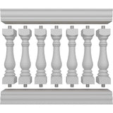 Ekena Millwork Fiberthane Bradford Balustrade 48 in. L x 38 in. H Fiberglass Railing Kit