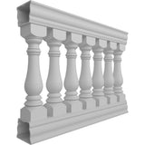 Ekena Millwork Fiberthane Bradford Balustrade 48 in. L x 38 in. H Fiberglass Railing Kit