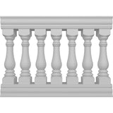 Ekena Millwork Fiberthane Bradford Balustrade 48 in. L x 38 in. H Fiberglass Railing Kit