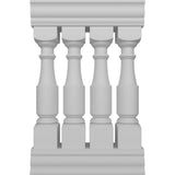 Ekena Millwork Fiberthane Hamilton Balustrade 24 in. L x 40 in. H Fiberglass Railing Kit