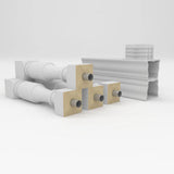 Ekena Millwork Fiberthane Hamilton Balustrade 24 in. L x 40 in. H Fiberglass Railing Kit