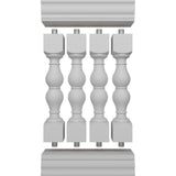 Ekena Millwork Fiberthane Avalon Balustrade 24 in. L x 42 in. H Fiberglass Railing Kit