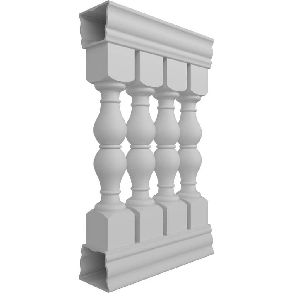 Ekena Millwork Fiberthane Avalon Balustrade 24 in. L x 42 in. H Fiberglass Railing Kit