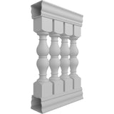 Ekena Millwork Fiberthane Avalon Balustrade 24 in. L x 42 in. H Fiberglass Railing Kit