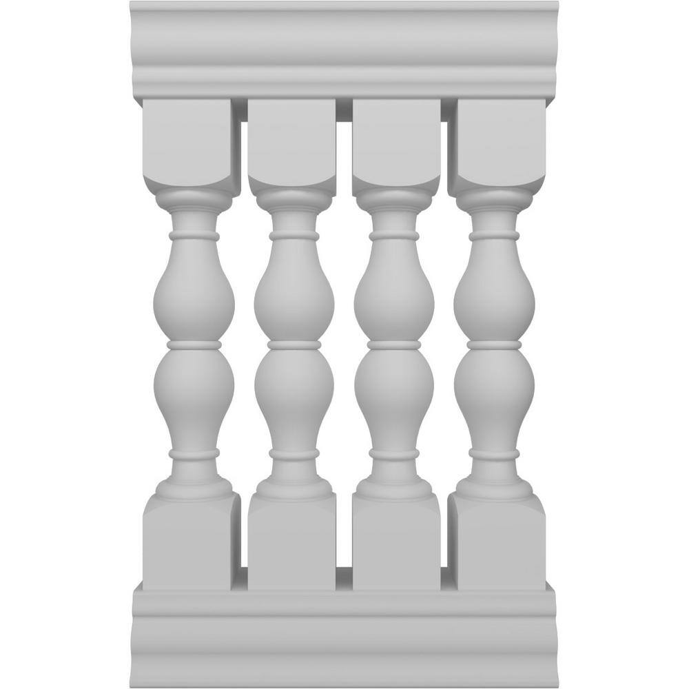 Ekena Millwork Fiberthane Avalon Balustrade 24 in. L x 42 in. H Fiberglass Railing Kit