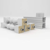 Ekena Millwork Fiberthane Avalon Balustrade 24 in. L x 42 in. H Fiberglass Railing Kit