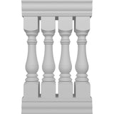 Ekena Millwork Fiberthane Bradford Balustrade 24 in. L x 42 in. H Fiberglass Railing Kit