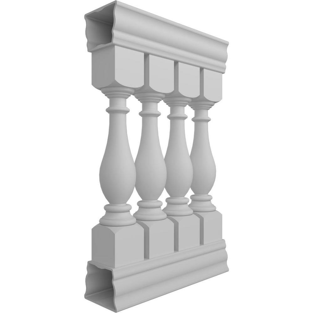 Ekena Millwork Fiberthane Legacy Balustrade 24 in. L x 42 in. H Fiberglass Railing Kit