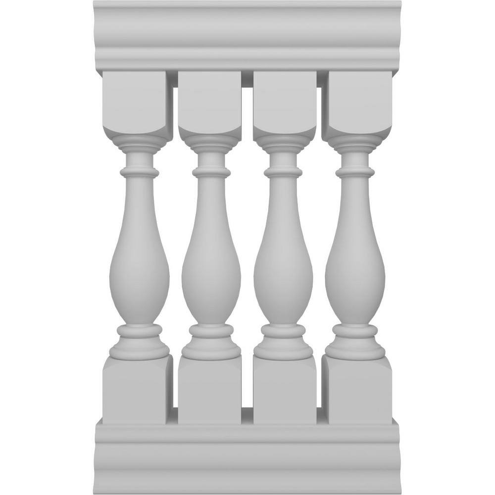 Ekena Millwork Fiberthane Legacy Balustrade 24 in. L x 42 in. H Fiberglass Railing Kit