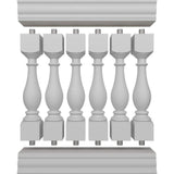 Ekena Millwork Fiberthane Legacy Balustrade 36 in. L x 42 in. H Fiberglass Railing Kit