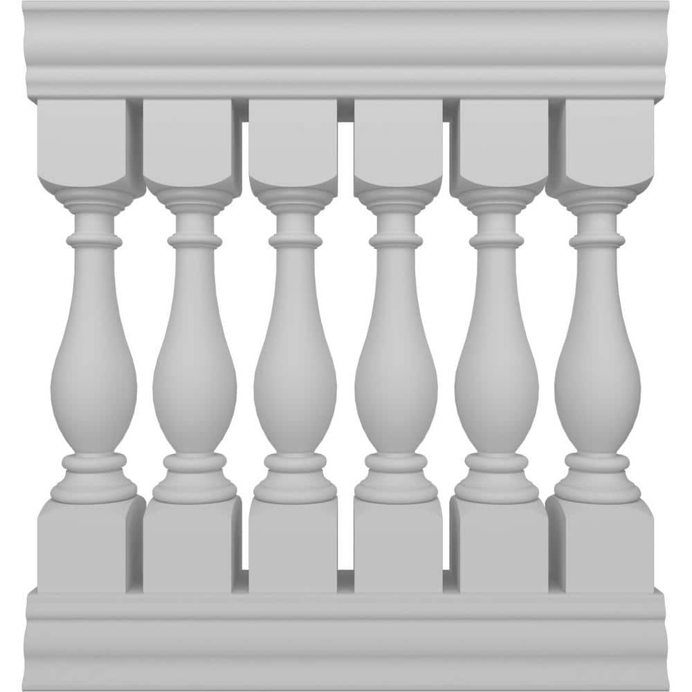 Ekena Millwork Fiberthane Legacy Balustrade 36 in. L x 42 in. H Fiberglass Railing Kit