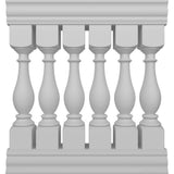 Ekena Millwork Fiberthane Legacy Balustrade 36 in. L x 42 in. H Fiberglass Railing Kit