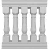 Ekena Millwork Fiberthane Oxford Balustrade 36 in. L x 42 in. H Fiberglass Railing Kit