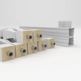 Ekena Millwork Fiberthane Arcadian Balustrade 48 in. L x 42 in. H Fiberglass Railing Kit