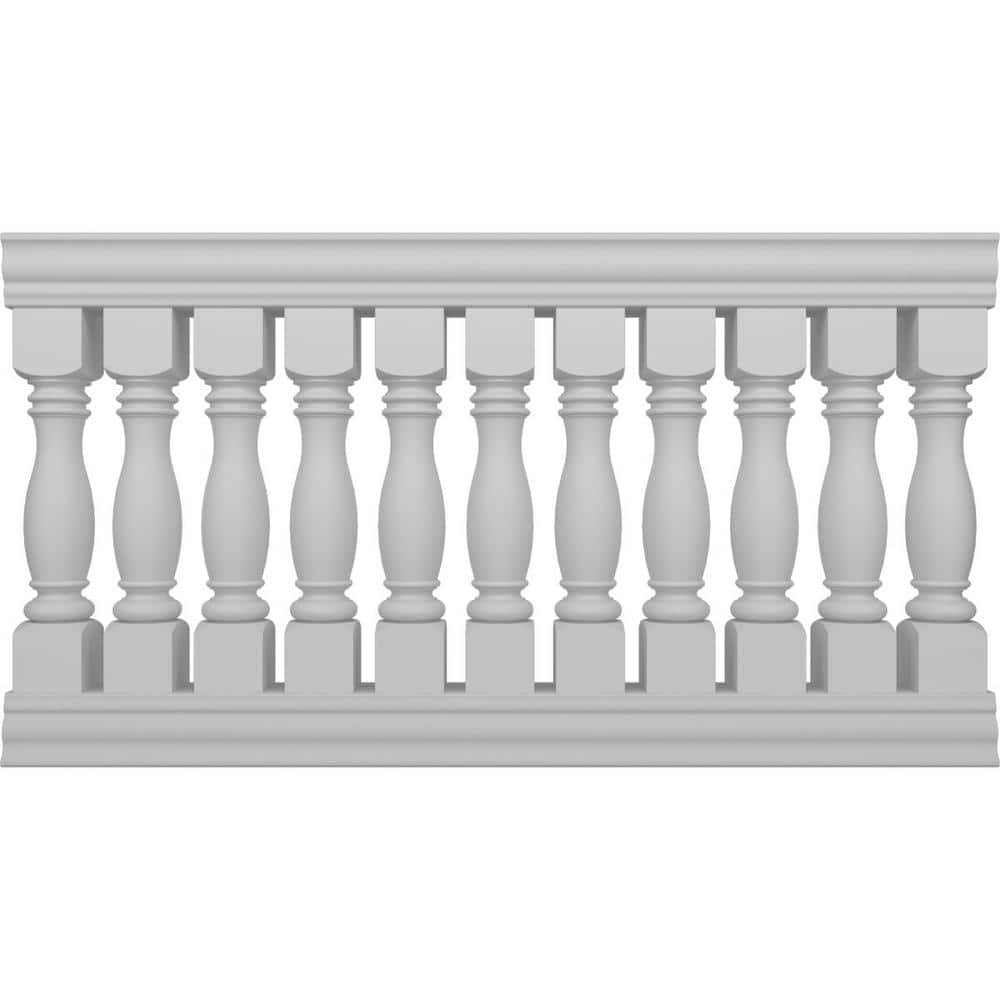 Ekena Millwork Fiberthane Embassy Balustrade 72 in. L x 42 in. H Fiberglass Railing Kit