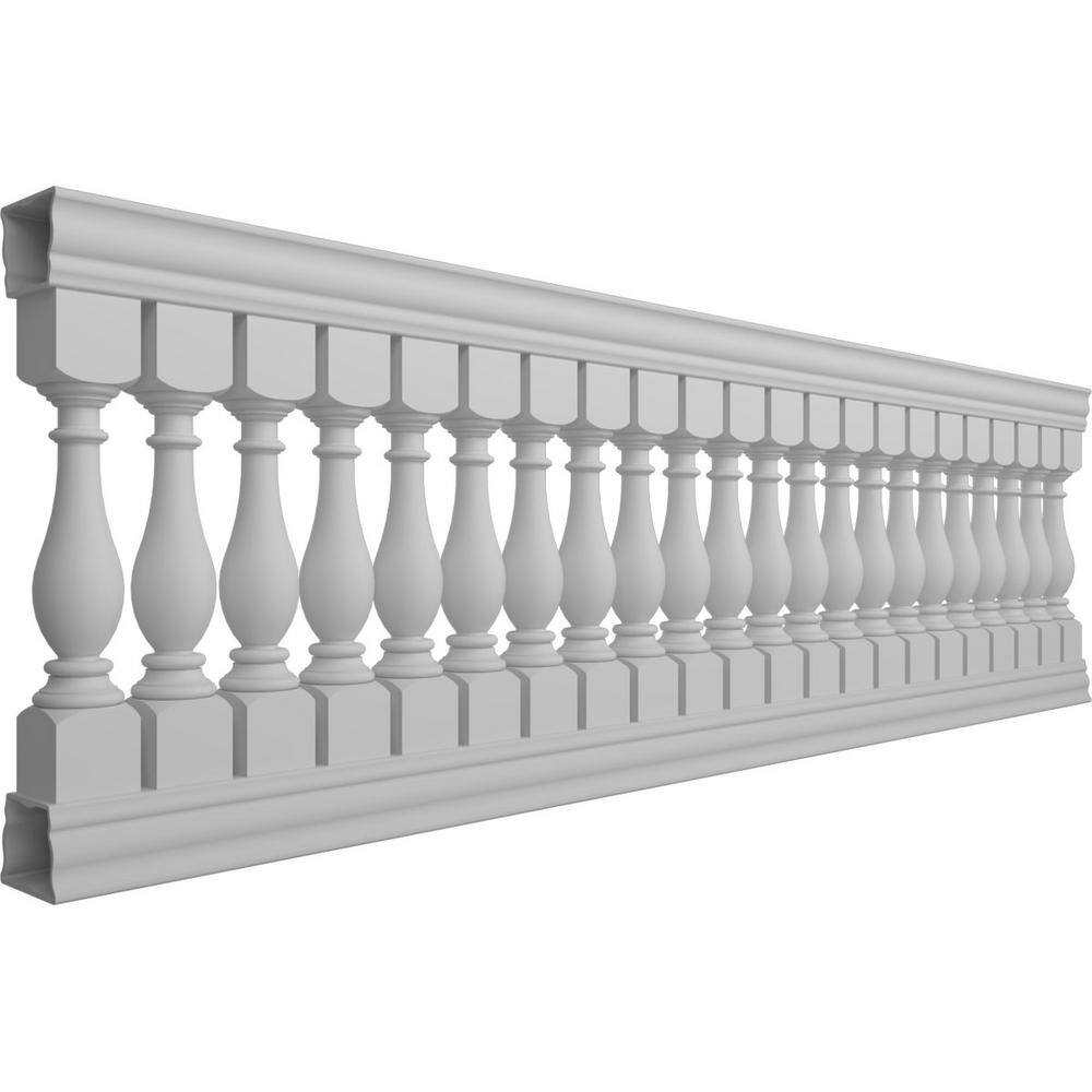 Ekena Millwork Fiberthane Legacy Balustrade 132 in. L x 42 in. H Fiberglass Railing Kit