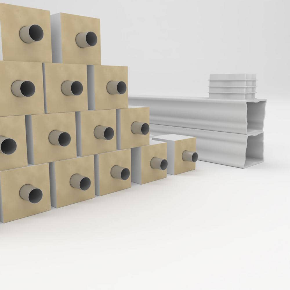 Ekena Millwork Fiberthane Wellington Balustrade 132 in. L x 42 in. H Fiberglass Railing Kit