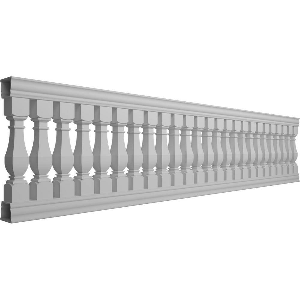 Ekena Millwork Fiberthane Arcadian Balustrade 180 in. L x 42 in. H Fiberglass Railing Kit