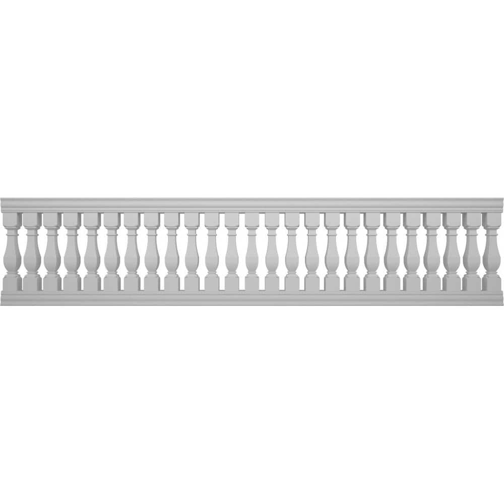Ekena Millwork Fiberthane Arcadian Balustrade 180 in. L x 42 in. H Fiberglass Railing Kit