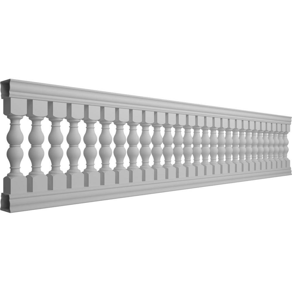 Ekena Millwork Fiberthane Avalon Balustrade 192 in. L x 42 in. H Fiberglass Railing Kit