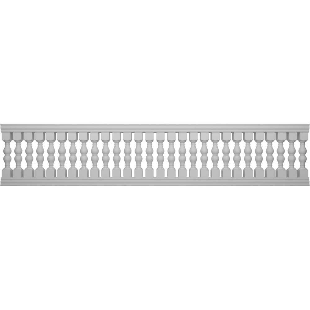 Ekena Millwork Fiberthane Avalon Balustrade 192 in. L x 42 in. H Fiberglass Railing Kit