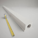 Ekena Millwork Endurathane 500 Series 3.125 in. H x 144 in. W White Resin Stair Railing Kit