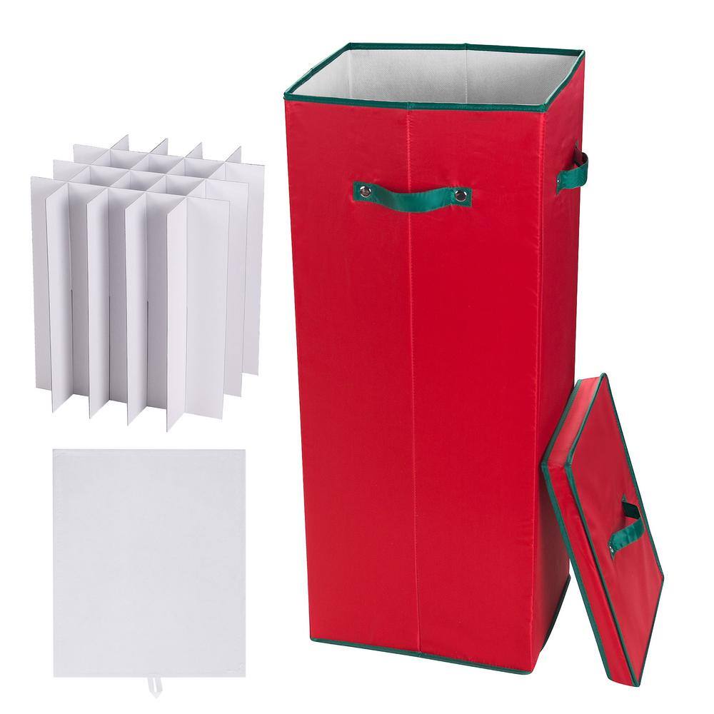 Elf Stor 30 in. Vertical Wrapping Paper Storage Box with Lid