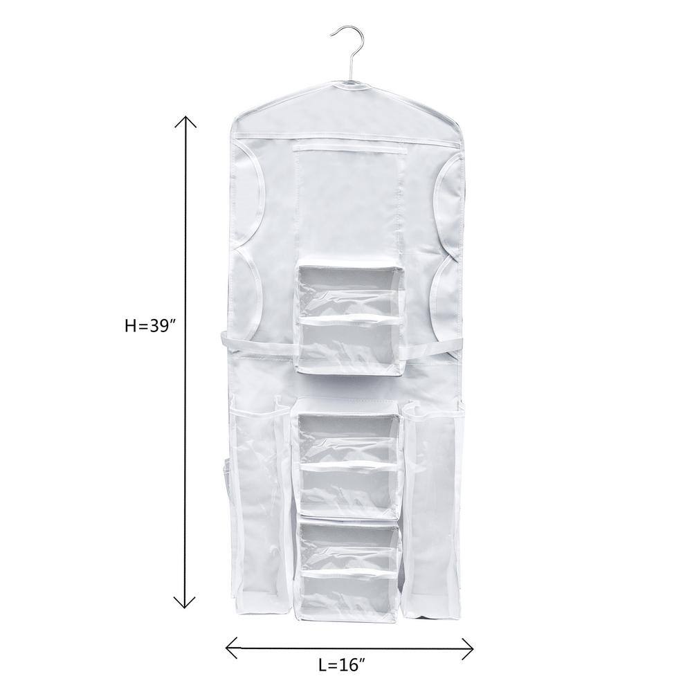 Elf Stor Deluxe Double Sided Hanging Gift Wrap and Bag Organizer Combo