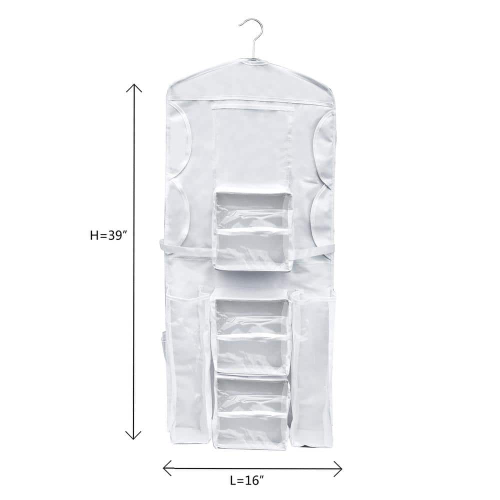 Elf Stor Deluxe Double Sided Hanging Gift Wrap and Bag Organizer Combo