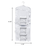 Elf Stor Deluxe Double Sided Hanging Gift Wrap and Bag Organizer Combo