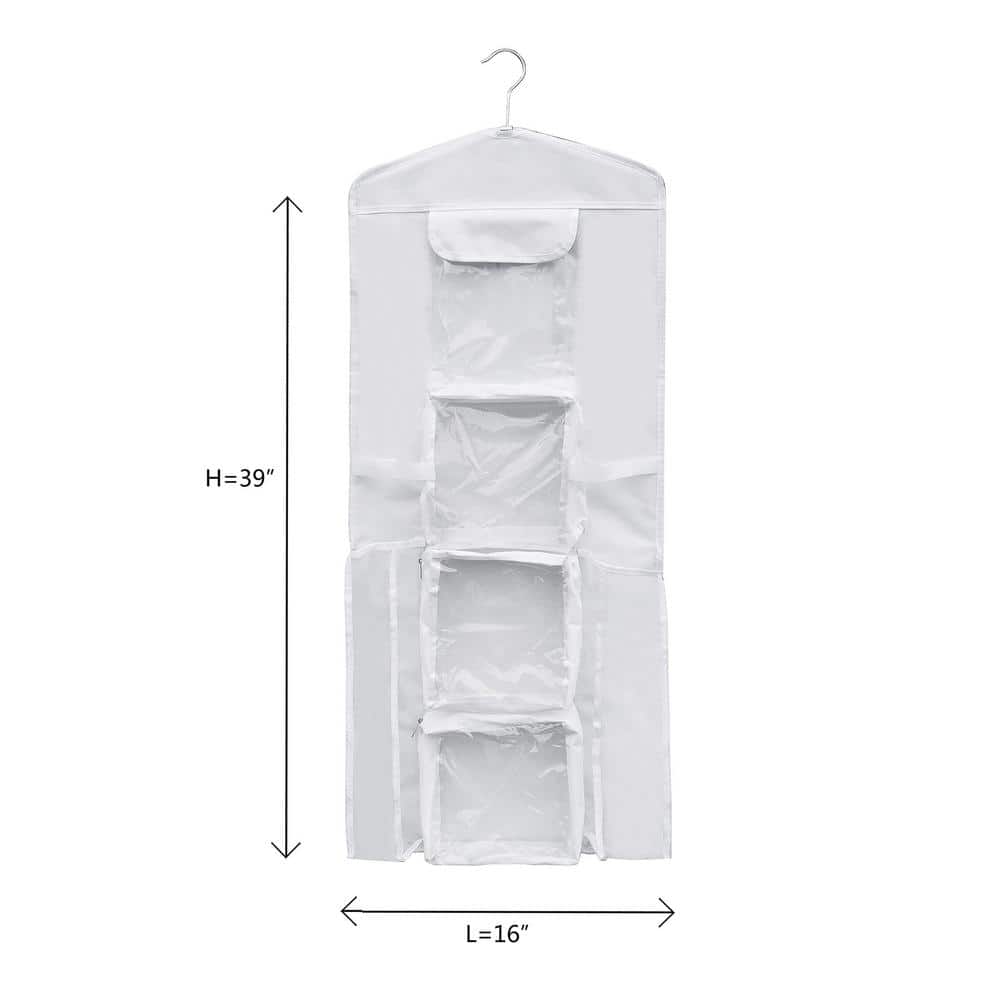 Elf Stor Deluxe Double Sided Hanging Gift Wrap and Bag Organizer Combo