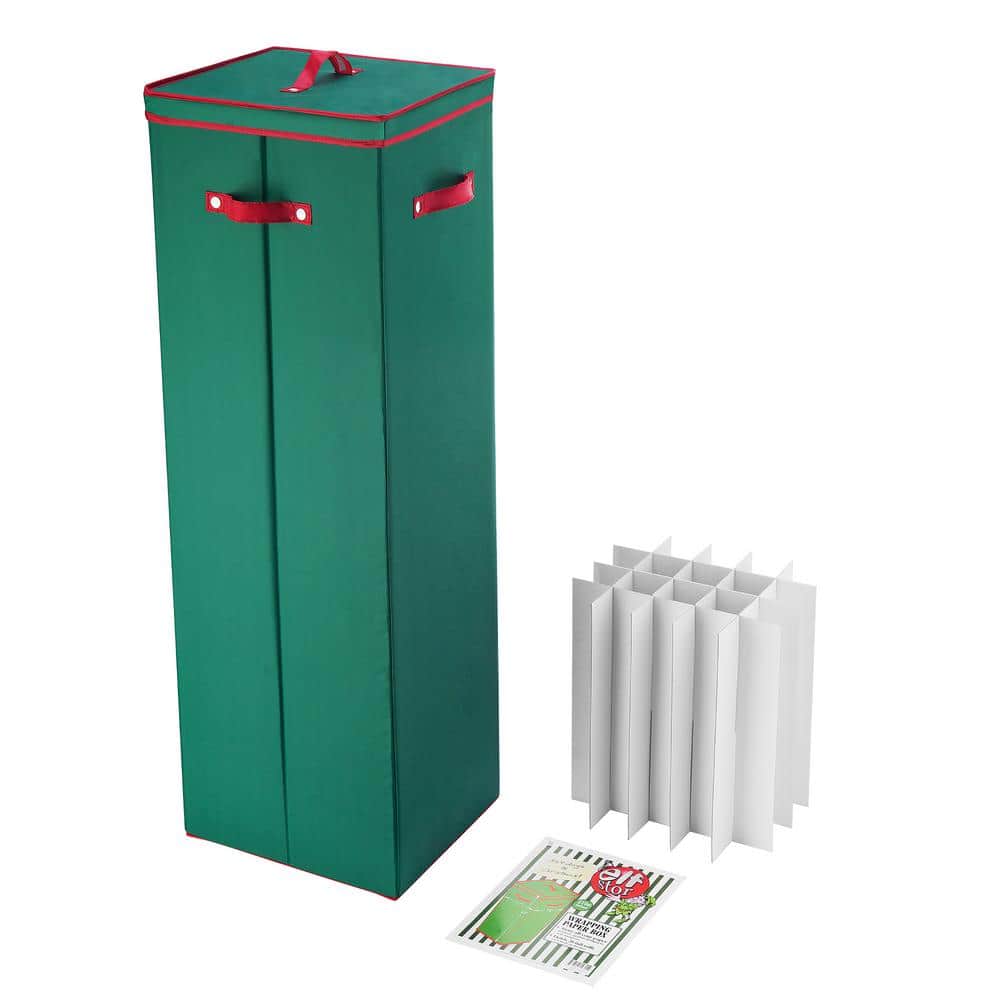 Elf Stor 40 in. Tall Wrapping Paper Storage Box