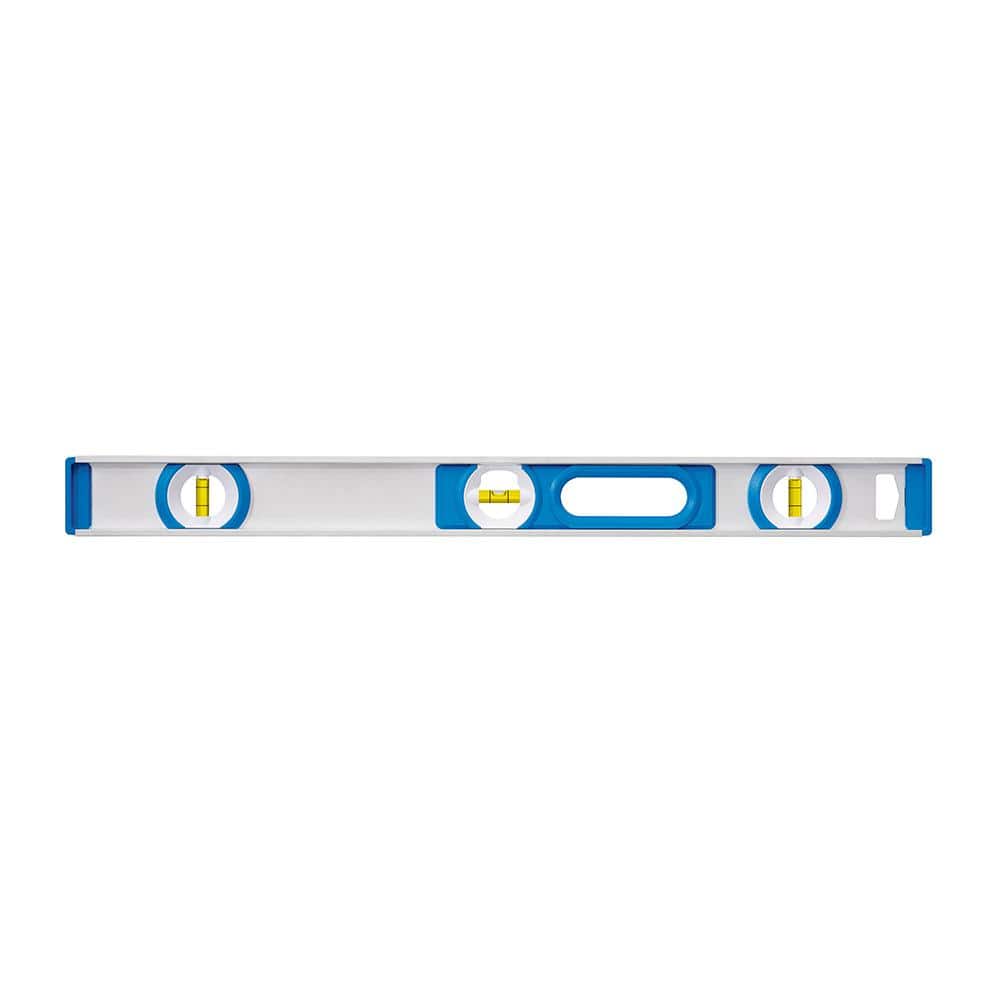 Milwaukee 24 in. Aluminum I‑Beam Level with 12 in. Compact Magnetic Box Level Set, 500.24P